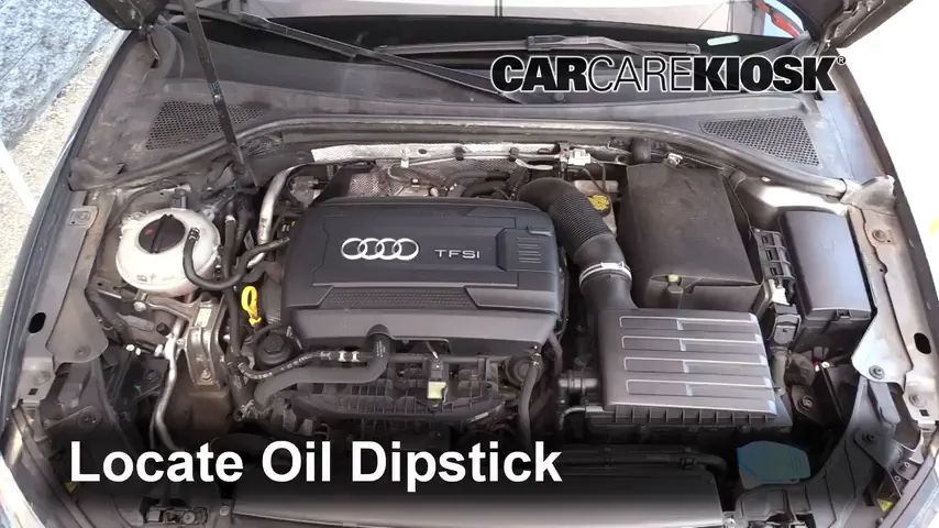 2015 Audi A3 Quattro Premium 2.0L 4 Cyl. Turbo Convertible Huile Vérifier le niveau de l'huile